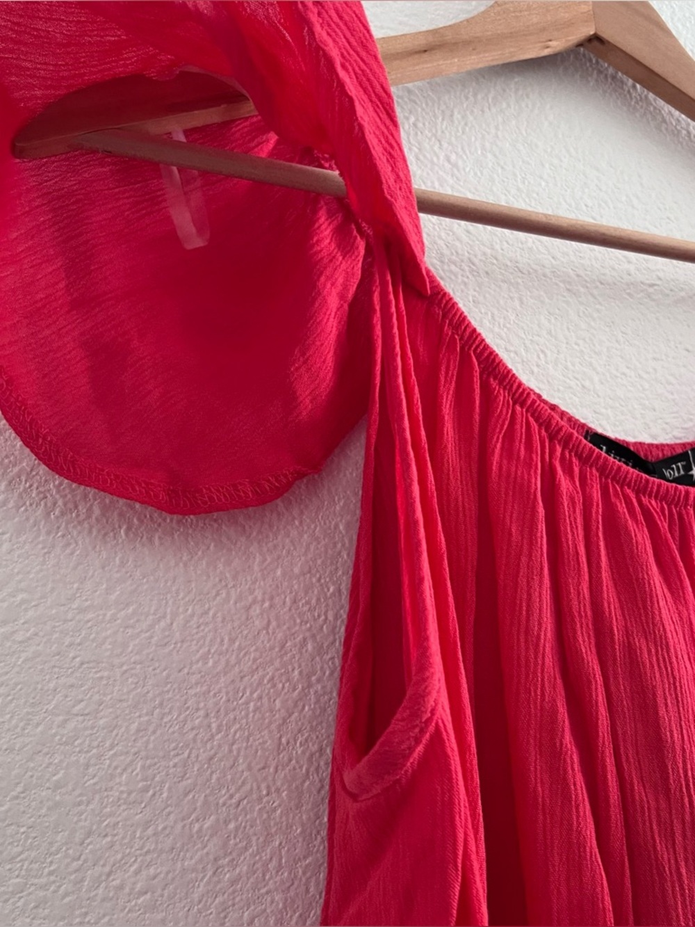 Living Doll Flowy Coral Blouse - Picture 6 of 6